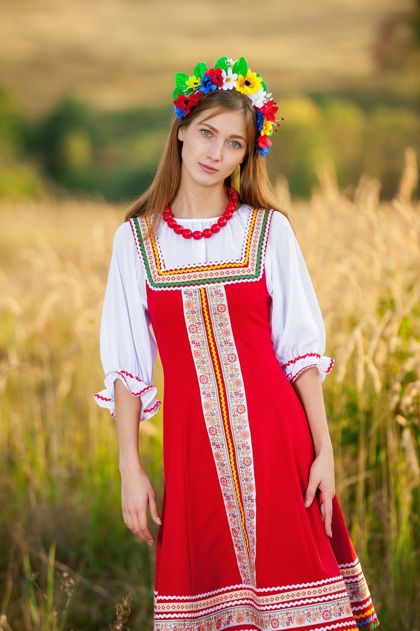 Women in Slavic costumes in Huaihua